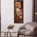 5D DIY Diamond Painting Lion Mom and Son Full Round Drawing Home Decoration Gift