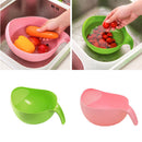 Tool Drainer Vegetable Bowl Rice Washing Filter Strainer Basket Sieve Fruit