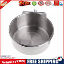 Stainless Steel Bird Feed Bowl Antirust Parrot Food Water Plate Kit (S 10CM
