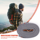 2pcs Cargo Tie Down Lash Belt with Buckle Travel Luggage Strap (Orange) Newly