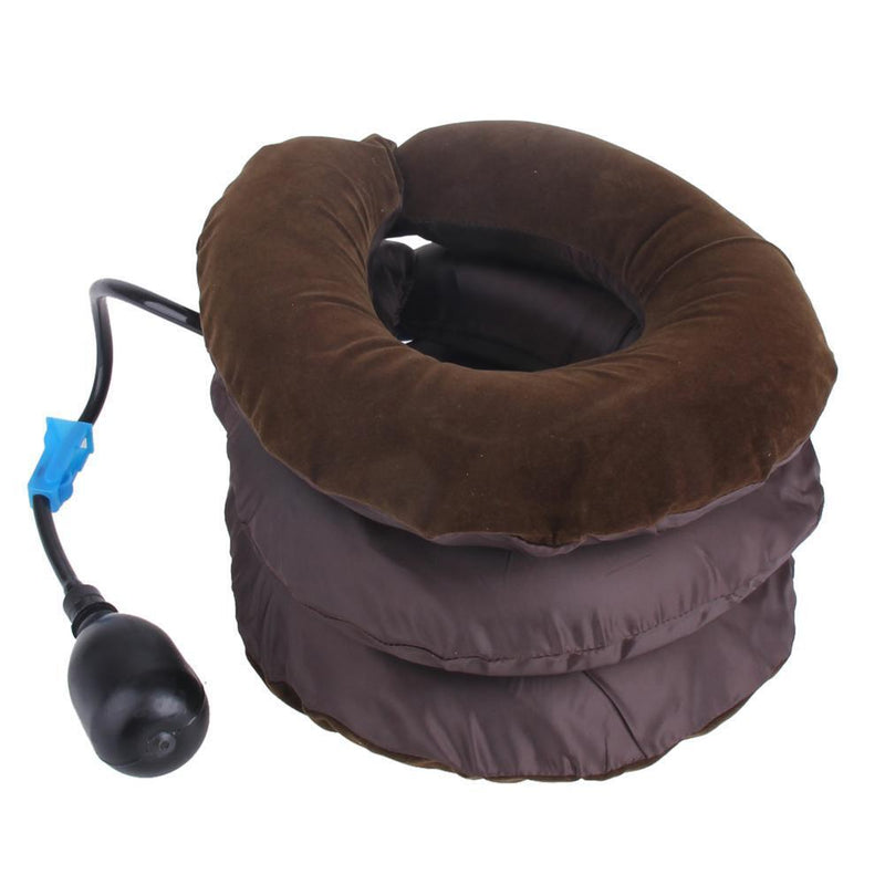 Air Cervical Neck Traction Soft Brace Device Pain Relax Brace Pillow Holder