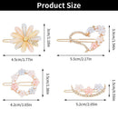 Hair Accessories Love Heart Geometric Hair Claws Headwear Hair Clips Barrettes