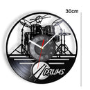 Clock Watch Drum Kit Record Wall Clock Wall Hanging Hanging Watch Wall Clocks