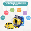 4CH 1/58 Wrist Watch Controlled 5km/h 2.4G RC Small Racing Car (Yellow 05)