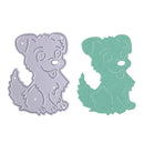 Scrapbook DIY Cute Dog Dying Card Maker Metal Cube Cutting Scab
