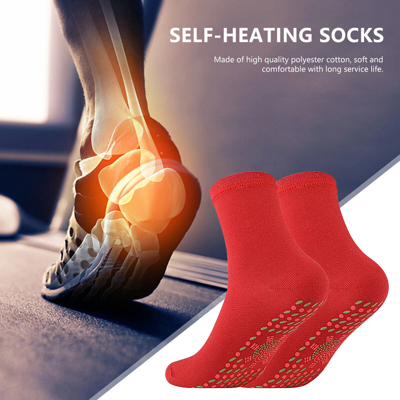 Heating Socks for Skiing Snowboarding Hiking Hockey Wormwood Foot Massage