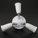 Adjustable E27 Splitter 3 Heads Lamp Base Adapter LED Bulb Holder Socket Newly