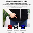 #A USB Smart Heated Vest Women Men Electric Heated Jacket Winter Warm Clothes M-