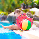 Inflatable Swimming Ring Pink Donut Design Beach Thickening Ring (70cm) Newly