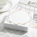 Elegant Geometric Wave Bending Metal Headdress Thin Headbands Hair Hoop