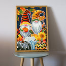5D DIY Full Round Drill Diamond Painting Gnomes Luminous Rhinestone Draw Pict
