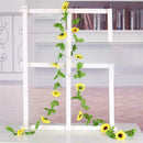 Yellow Sunflower Chain Garland 8.5ft Silk Wedding Flowers E6L0 Decor Gazebo Y2I7