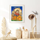 Handmade Pumpkin Scarecrow 5D DIY Full Round Drill Drawing Kit Diamond Pain