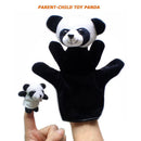 2pcs Cute Animal Hand Glove Finger Puppet Parent-Child Plush Toys (Panda) Newly