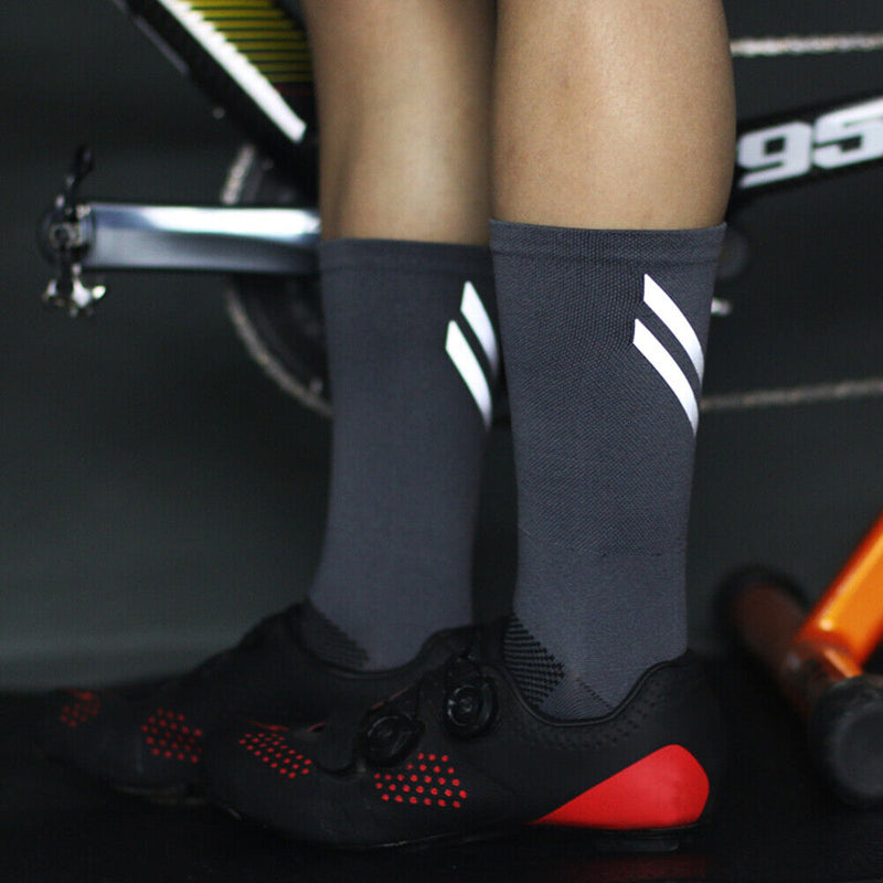 Bike Reflective Socks Moisture Wicking Sweat Absorption Night Riding Socks Ly