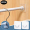 2 x selbstklebender Duschvorhangstange Halter, Wandmontage, Duschstangenhalter.