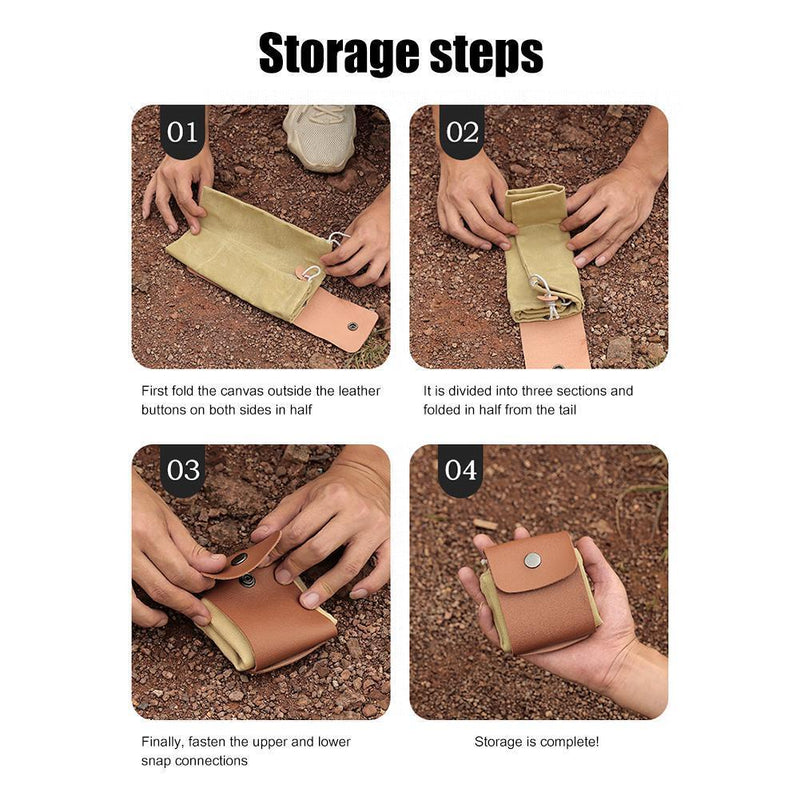 Dasfie 2x Folding Lining Day Bags, Folding, Waterproof Canvas - Bushcraft-T