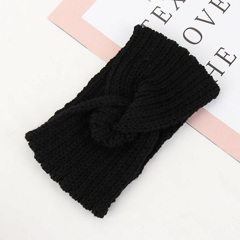 Wool Cross Knot Hairband Ear Warmer Headband Knitted Headband Hair Accessories