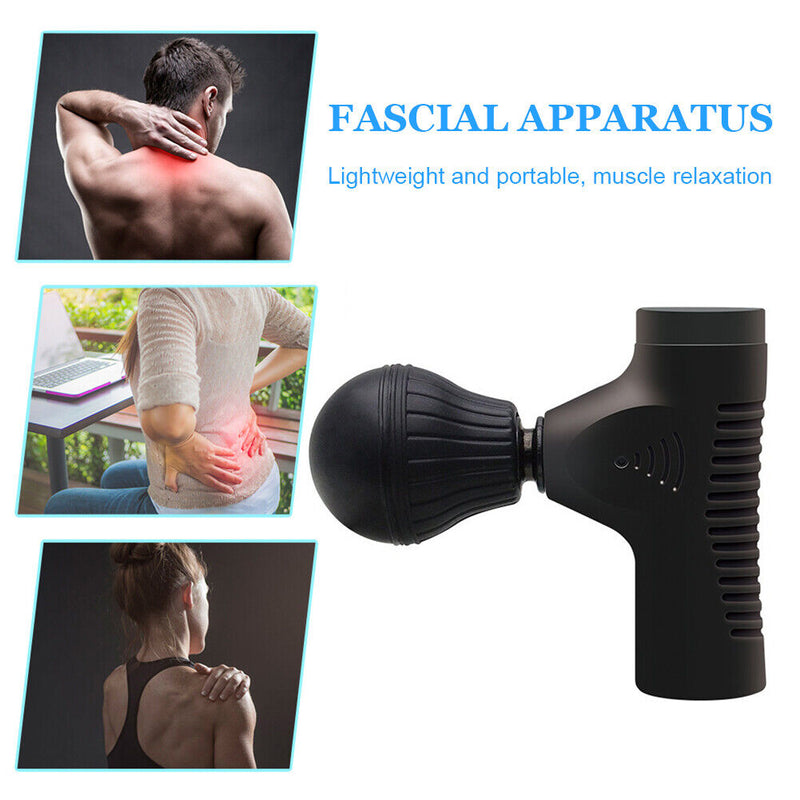 Electric Massage Gun Mini Pocket Massager Fitness Therapy Body Muscle Relaxation
