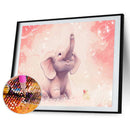 DIY Full Drill Round Diamond Painting Cartoon Animals Full Drill for Art Craft