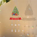 DIY Crystal Prism Teardrop Pendant Diamond Painting Kit Wind Chime (PFL09) Newly