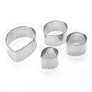 Rose Cutter Set Stainless Steel Fondant Molds Cake Decorating Moulds Newly
