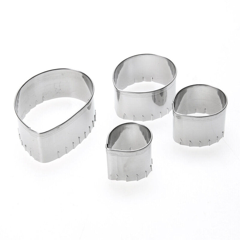 Rose Cutter Set Stainless Steel Fondant Molds Cake Decorating Moulds Newly