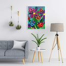 5D DIY Diamond Painting Ladybug Flower Full Drill Art Pictures Rhinestone Gifts