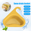 Colander Sink Strainer Kitchen Sink Shelf Faucet Hanging Basket (Yellow) Newly
