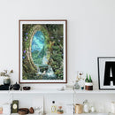Waterfall Wonderland Gate Diamond Painting Kits Full Round Drill Wall Decor