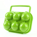 6 grid Eggs Plastic Container Holder Folding Egg Storage Box Handle Case