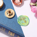 Grass Flower Wax Sealing Stamp Head Round Copper Stamps w/o Handle (ZR004) Newly