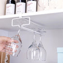 Iron Home Bar Wine Glass Holder Stemware Organizer Kitchen Cabinet Cup Storage