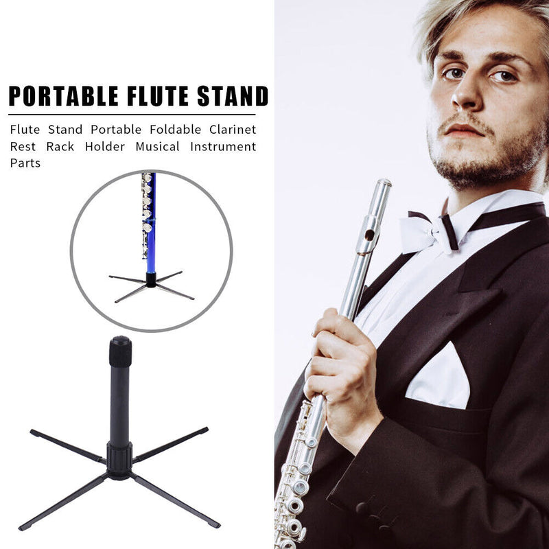 Flute Stand Portable Foldable Clarinet Rest Rack Holder Musical Instrument Parts