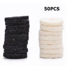 50pcs Guitar Strap Lock Felt Gasket Acoustic Guitar Bass Belt Tail Nail Cushi