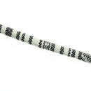 Pet Dog Cat Bell Cats Collar Necklace Print Knit Neck Rope (Black White M