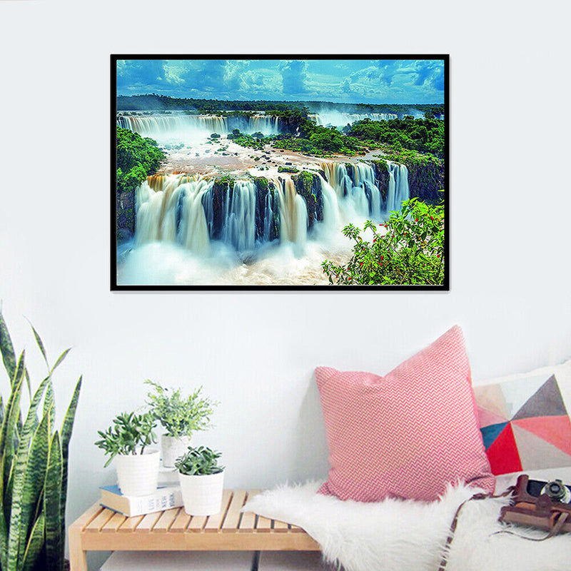 5D Diamond Embroidery Painting DIY Grand Waterfall Rhinestones Cross Stitch