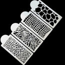 4 Pcs Cake Stencils Cake Decorating Stencils Mold Plastic Spray Templates P3U7