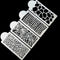 4 Pcs Cake Stencils Cake Decorating Stencils Mold Plastic Spray Templates P3U7
