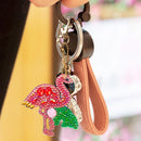 4pcs Full Drill Special Shaped Diamond Painting Bird Shape Key Ring Gift Newly