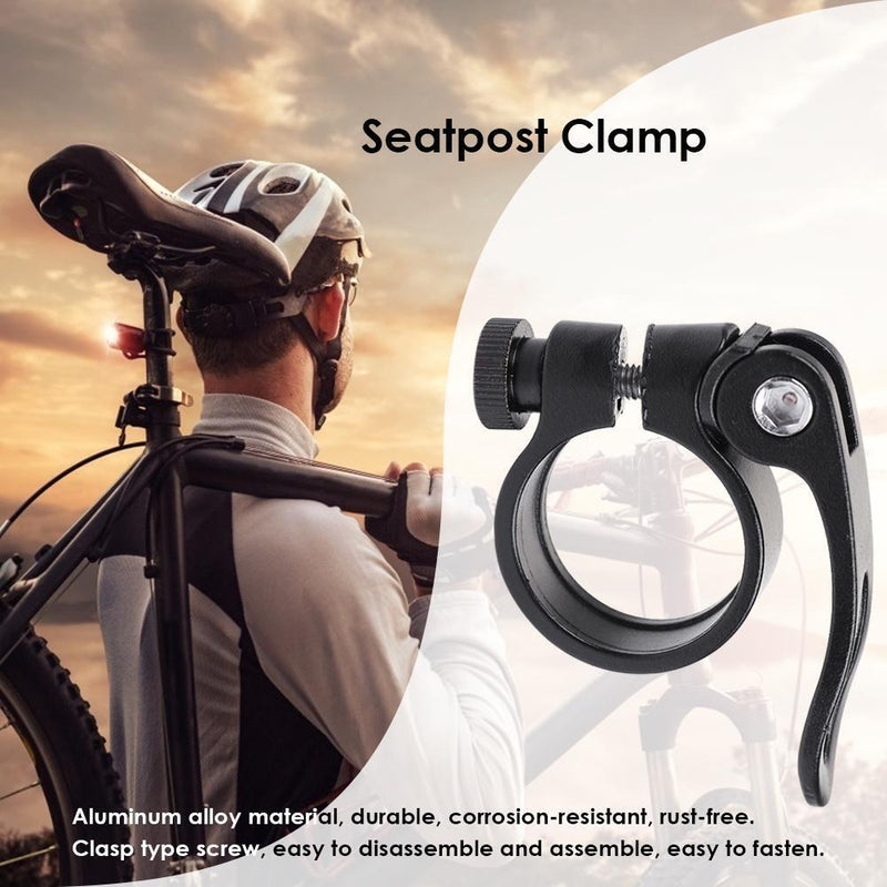 Aluminum Ultralight 31.8mm Seatpost Clamp Quick Release MTB Road Bike Seat