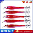 5x 9.5cm 6g Luminous Fishing Lures Artificial Squid Hook Jigs Hard Bait (5)