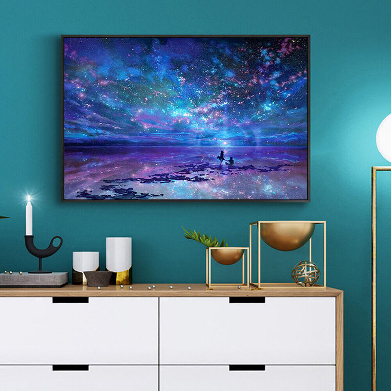 DIY Starry Sky Cross Stitch 5D Full Square Drill Diamond Painting Embroidery Art