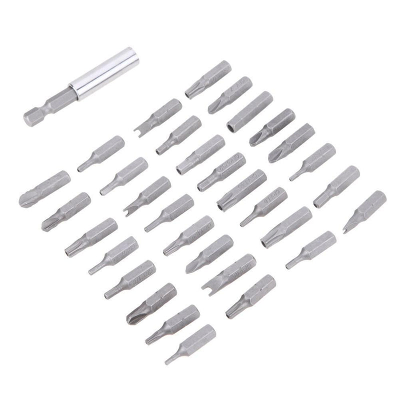 33pcs/Set Hollow Electric Drill Screwdrivers Bit Repair Hand Tools (Blue) Newly