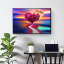 5D Round Drill Diamond Painting Kit DIY Heart Tree Mosaic Drawing Home Deco