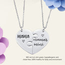 2pcs Splice Charm Clavicle Chain Necklace Women Jewelry Love Heart During Gifts