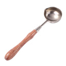 Wooden Handle Sealing Wax Bead Tablet Melting Spoon for Scrapbooking (A) Newly