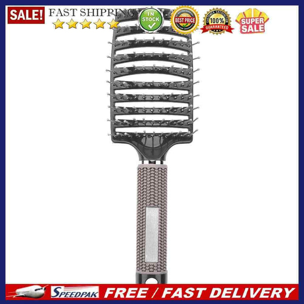 8 Color Bristle Nylon Women Wet Curly Detangle Hair Brush for Salon Styling T