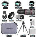 4 in 1 Camera Lens HD 28x Mobile Phone Lens Wide Angle Macro Lens for Smartphone