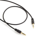 AUX Cable 3.5mm 3 Pole Male to Male Jack Audio Stereo Extension Cord Black